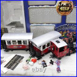 LGB 20540 G Scale Christmas Santa Train Steam Loco Passenger Set With Box Read