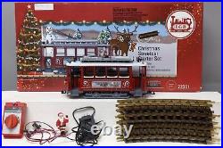 LGB 72351 Christmas Trolley Street Car G Gauge Starter Train Set EX/Box