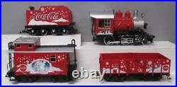 LGB 72510 Coca-Cola Red Trunk Christmas G Gauge Steam Train Set LN/Box