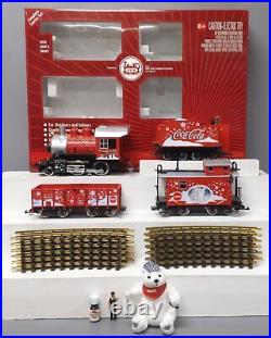 LGB 72510 G Gauge Coca-Cola Red Trunk Christmas Steam Train Super Set EX/Box