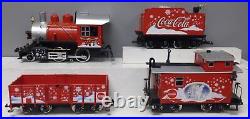 LGB 72510 G Gauge Coca-Cola Red Trunk Christmas Steam Train Super Set EX/Box