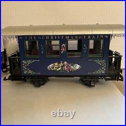 LGB #72545 Hard To Find Christmas Train Starter Set Blue EUC WithBox Working