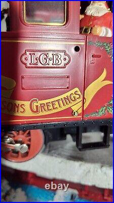 LGB 72555 Christmas Steam Engine Train Set G Gauge Train Set Works? READ