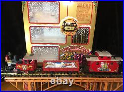 LGB 72555 Christmas Steam Starter Train Set Original Box Runs Great