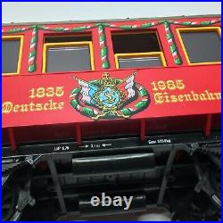 LGB Christmas 150 Anniversary Jahre Deutsche Gisenbahn Nurnberg Train Set Track