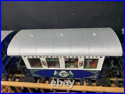 LGB G Scale 72545 Christmas Steam Train Only Locomotive & 2 Passenger Cars