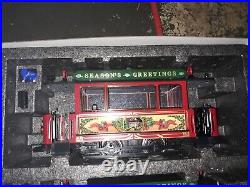 LGB Trains Seasons Christmas Trolley Original Box G Scale EUC Authentic 100% LGB