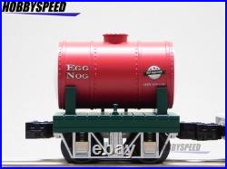 LIONEL CHRISTMAS DISCONNECT 4-PACK O GAUGE mini train car set tank 2526640 NEW