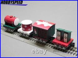 LIONEL CHRISTMAS DISCONNECT 4-PACK O GAUGE mini train car set tank 2526640 NEW