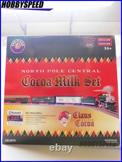 LIONEL NORTH POLE CENTRAL COCOA MILK LEGACY TRAIN SET O GAUGE santa 2422070 NEW