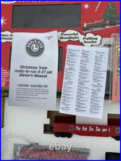 LIONEL READY TO RUN O-27 CHRISTMAS TRAIN SET 6-21944 RARE DIE-CAST METAL Complet