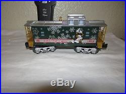LIONEL SILVER BELLS CHRISTMAS MUSICAL TRAIN SET With REMOTE CONTROL & TRACKS