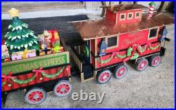 Large Wooden Christmas Express Train Set 3-Piece Christmas Display