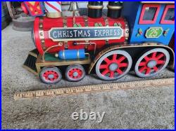 Large Wooden Christmas Express Train Set 3-Piece Christmas Display