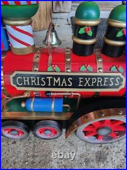 Large Wooden Christmas Express Train Set 3-Piece Christmas Display