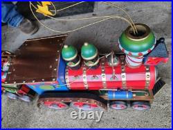 Large Wooden Christmas Express Train Set 3-Piece Christmas Display