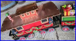 Large Wooden Christmas Express Train Set 3-Piece Christmas Display