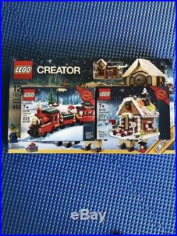 Lego Christmas Set Santas Workshop(10245) Gingerbread House(40139)&Train(40138)