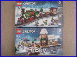 Lego Creator 10254 & 10259 2 Xmas Sets Train&station Brand New & Sealed