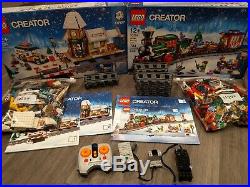 Lego Creator Christmas Bundle 10254 Train 10259 Station & Power Functions Expert