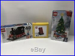 Lego VIP Exclusive Lot 40th Aniv. Train 40370 Red Brick 6313287 Christmas 40338