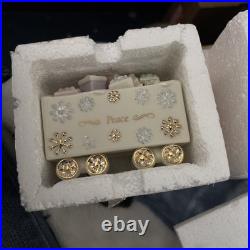 Lenox Classics Holiday Tradition Train Set of 4 Happy Holidays Christmas