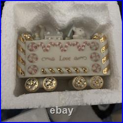 Lenox Classics Holiday Tradition Train Set of 4 Happy Holidays Christmas