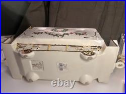 Lenox Holiday Junction 3-Piece Porcelain Train Set 24K Gold Trim Mint Condition