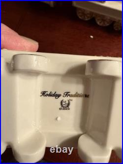 Lenox Holiday Traditions Christmas Train 3 Pc Set BRAND NEW IN BOX COA