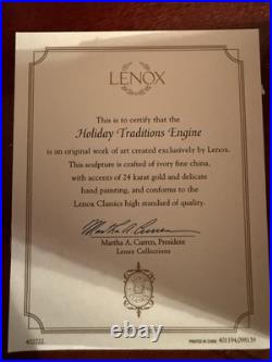 Lenox Holiday Traditions Christmas Train 3 Pc Set BRAND NEW IN BOX COA