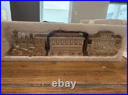 Lenox Mistletoe Park 3 Pc TRAIN SET Village Treasures 2007 IN BOX EUC