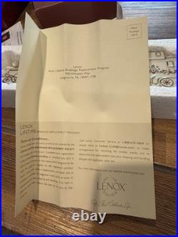 Lenox Mistletoe Park 3 Pc TRAIN SET Village Treasures 2007 IN BOX EUC