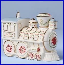 Lenox Village Christmas Porcelain Train Serving Set