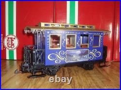 Lgb 72305 Blue 2 Piece Christmas Passenger Car Train Set Brand New No Box