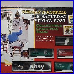Life-Like H. O. Scale Norman Rockwell Saturday Evening post Christmas Train Set