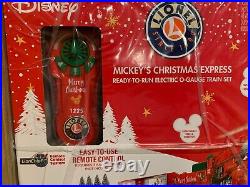 Lionel 1923140 Disney Mickey's Christmas LionChief Train Set with Bluetooth MINT