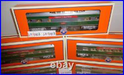 Lionel 2427880 to 920 Christmas Streamlined 5 Car Passenger Set Train O Gauge Lionel 2427880 to 920 Christmas Streamlined 5 Car Passenger Set Train O Gauge