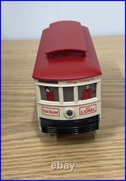 Lionel 6-11809 Christmas Village Motorized Trolley Set Train O-27 Gauge Track