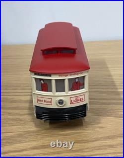 Lionel 6-11809 Christmas Village Motorized Trolley Set Train O-27 Gauge Track