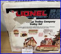 Lionel 6-11809 Christmas Village Motorized Trolley Set Train O-27 Gauge Track