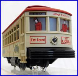 Lionel 6-11809 Village Trolley SET complete for D56 /any Christmas Holiday villg