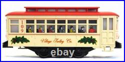 Lionel 6-11809 Village Trolley SET complete for D56 /any Christmas Holiday villg