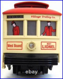 Lionel 6-11809 Village Trolley SET complete for D56 /any Christmas Holiday villg