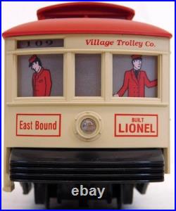 Lionel 6-11809 Village Trolley SET complete for D56 /any Christmas Holiday villg