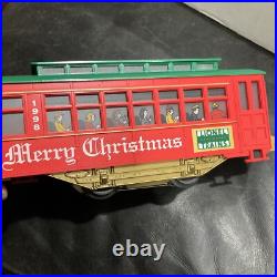 Lionel 6-11981 Christmas Holiday Motorized Trolley Set Train O-27 Track Gauge
