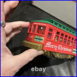 Lionel 6-11981 Christmas Holiday Motorized Trolley Set Train O-27 Track Gauge