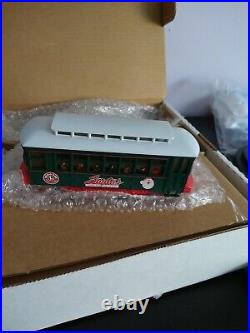 Lionel 6-21924 Christmas Holiday Motorized Trolley Set Train O-27 Track Gauge