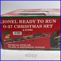 Lionel 6-21944 O27 Gauge Christmas Train Set With Musical Boxcar Please Read