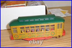 Lionel 6-21945 Christmas Holiday Motorized Trolley Set Train O-27 Track Gauge