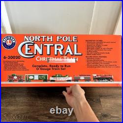 Lionel 6-30020 North Pole Central Christmas Train Set O Gauge Tested Smoke Music